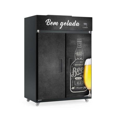 CÂMARA FRIA/MINI CÂMARA PARA CERVEJA 1421L  PRETA GMCB-2P PR GELOPAR
