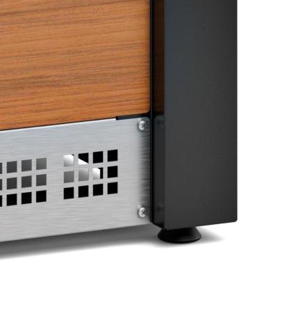 MÓDULO 0,80M PARA BUFFET LINHA VITRA MBPS-080 PR GELOPAR