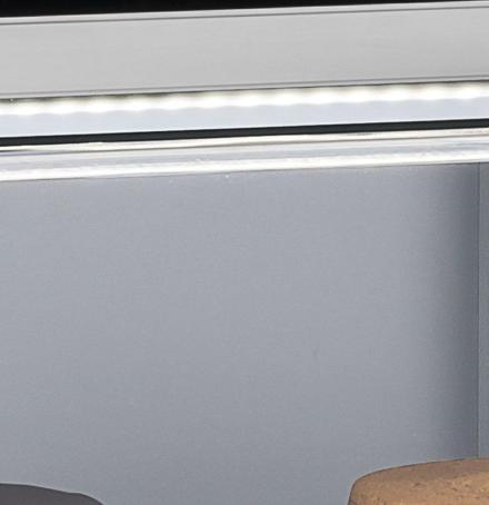 VITRINE NEUTRA GELOPAR AURORA PRETA 140CM MNPA-140R PR