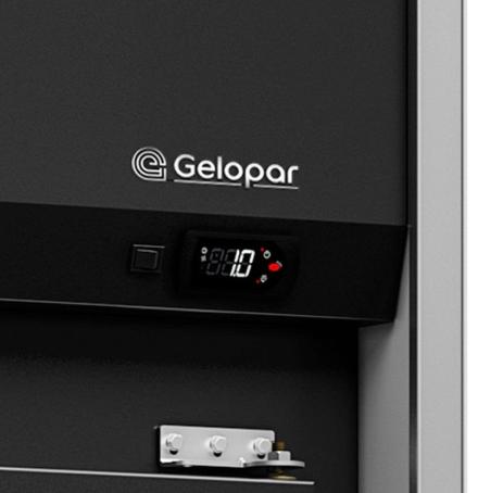 REFRIGERADOR VERTICAL AUTO SERVIÇO - GEAS-3PPR PRETO 220V GELOPAR