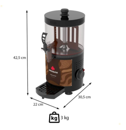 CHOCOLATEIRA CHOCOPRÓ PROGÁS COM COPO MEDIDOR 3 LITROS 220V