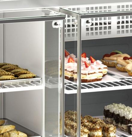 BALCÃO MISTO QUENTE E FRIO LINHA AURORA 1,4 METROS PRETO GQEA-140R