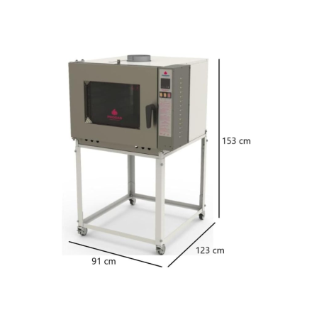 FORNO TURBO INDUSTRIAL PROGÁS A GÁS PRP-5000 NL NEW LIGHT COM VAPOR BIVOLT